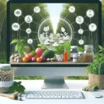 "Template platform digital untuk pemasaran produk hasil hutan non-kayu, menunjukkan antarmuka pengguna dan fitur utama yang mendukung promosi dan penjualan produk ramah lingkungan."